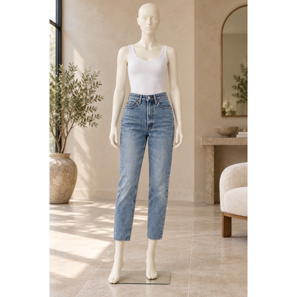 Levi's Womens 626 Jeans High Rise Tapered Leg Light Wash Blue Size 7 W28 L29